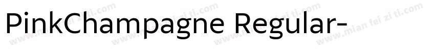 PinkChampagne Regular字体转换